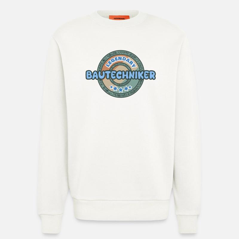 Gift Idea Construction Technician - Sweatshirt - made by SPREAD  - OFF WHITE