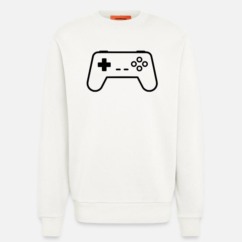 Gamepad Controller Outline Gaming Vektor - Sweatshirt - made by SPREAD  - OFF WHITE