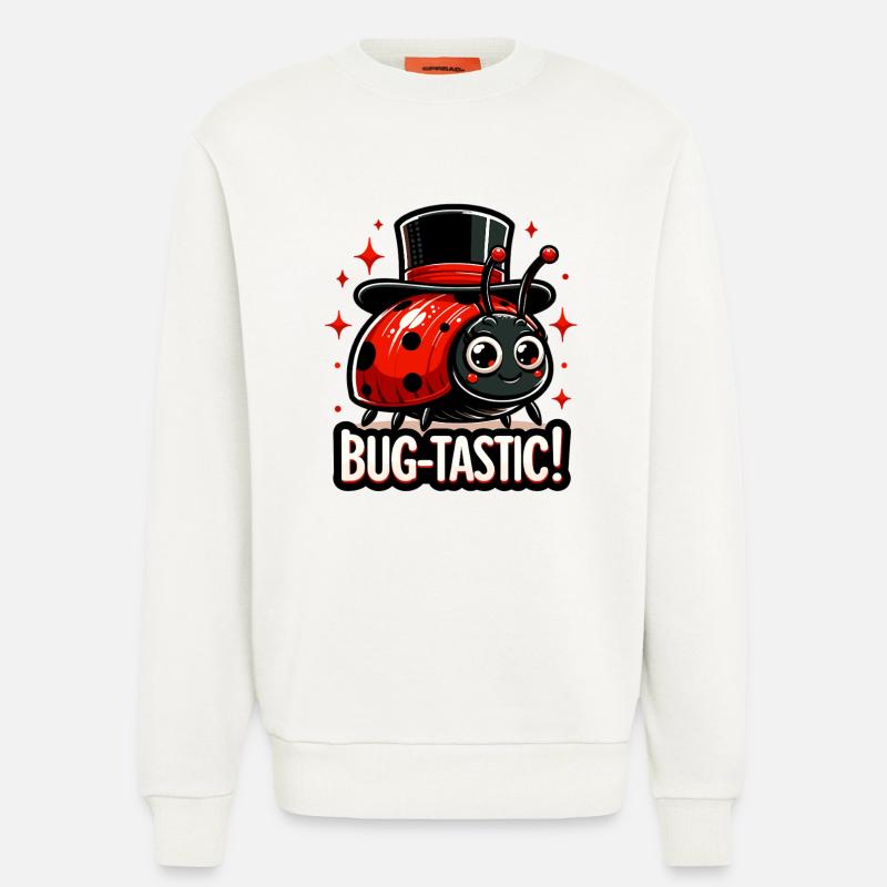 Bug-Tastic: Ladybug Magic Hat - Sweatshirt - made by SPREAD  - OFF WHITE