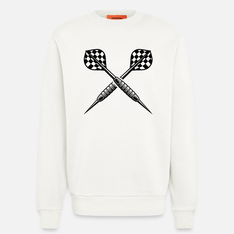 Lancer de fléchettes Fléchettes Fléchettes - Sweat bio décontracté fabriqué en UE - OFF WHITE