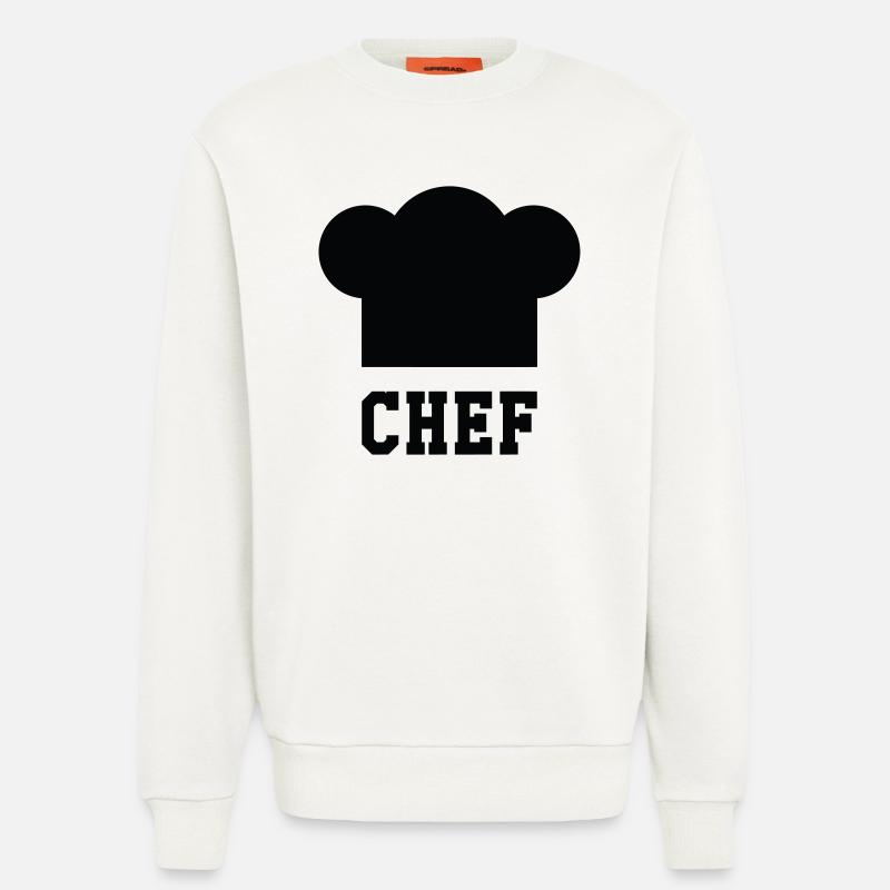 Chef Toque – Küche – Koch - Sweatshirt - made by SPREAD  - OFF WHITE