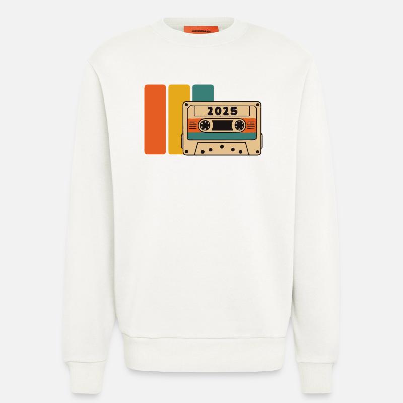 2015 Retro Kassette Lebendige Palette - Sweatshirt - made by SPREAD  - OFF WHITE