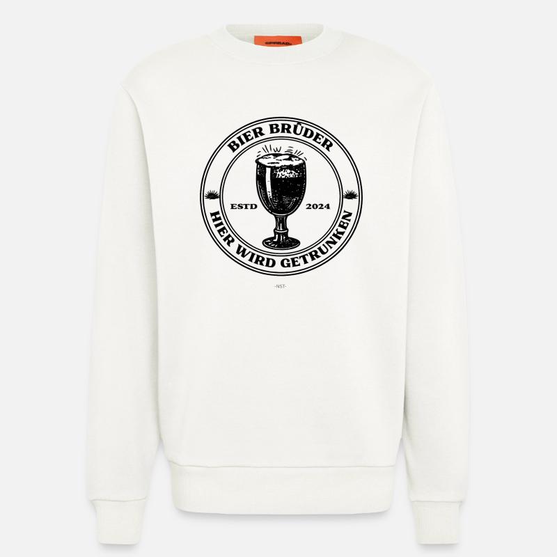 BierBrüder. Hier wird getrunken. - Sweatshirt - made by SPREAD  - OFF WHITE