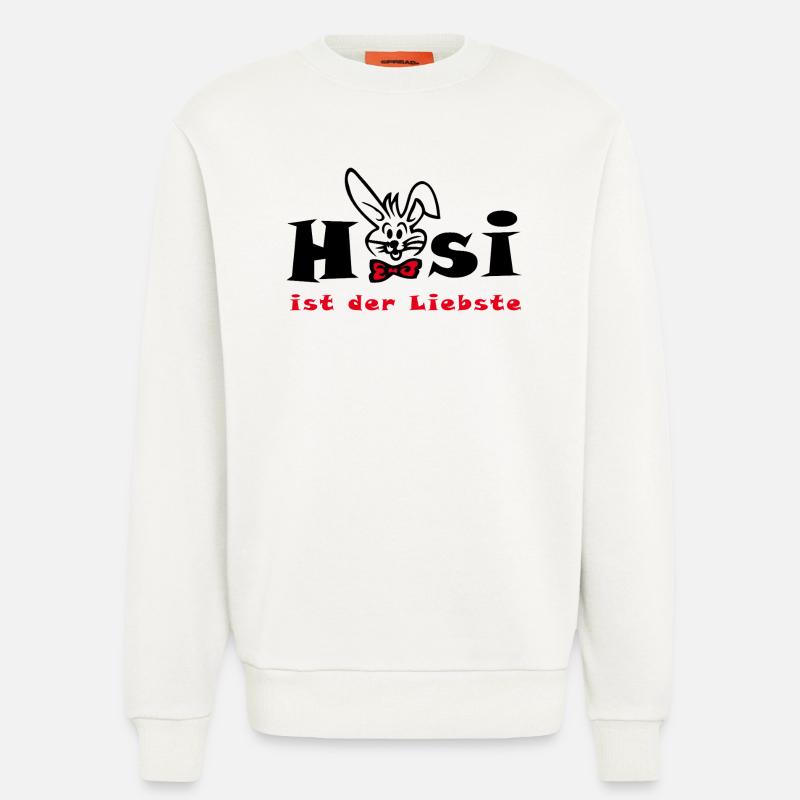 Bunny est la plus chère Easter - Sweat bio décontracté fabriqué en UE - OFF WHITE