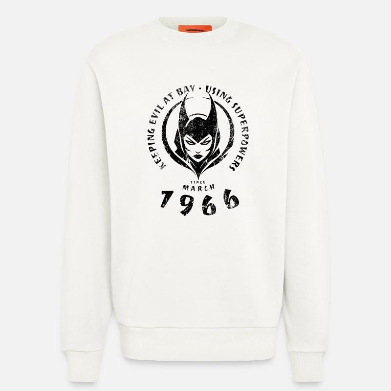60. Birthday Using Superpowers Since 03/1966 - Sweatshirt - made by SPREAD - OFF WHITE