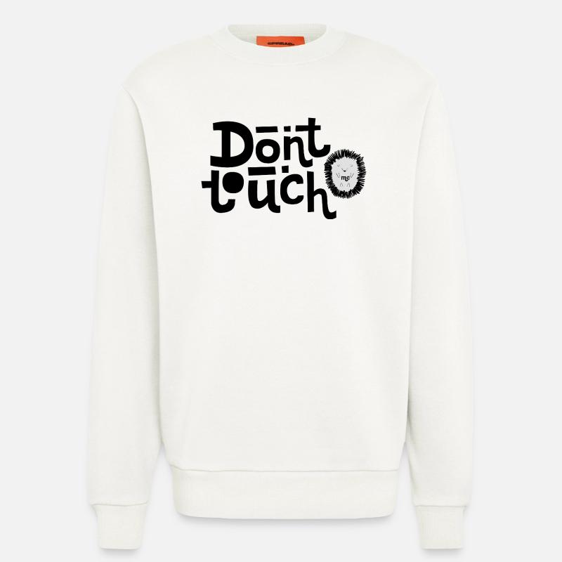 Ne touche pas à un hérisson mignon - Sweat bio décontracté fabriqué en UE - OFF WHITE