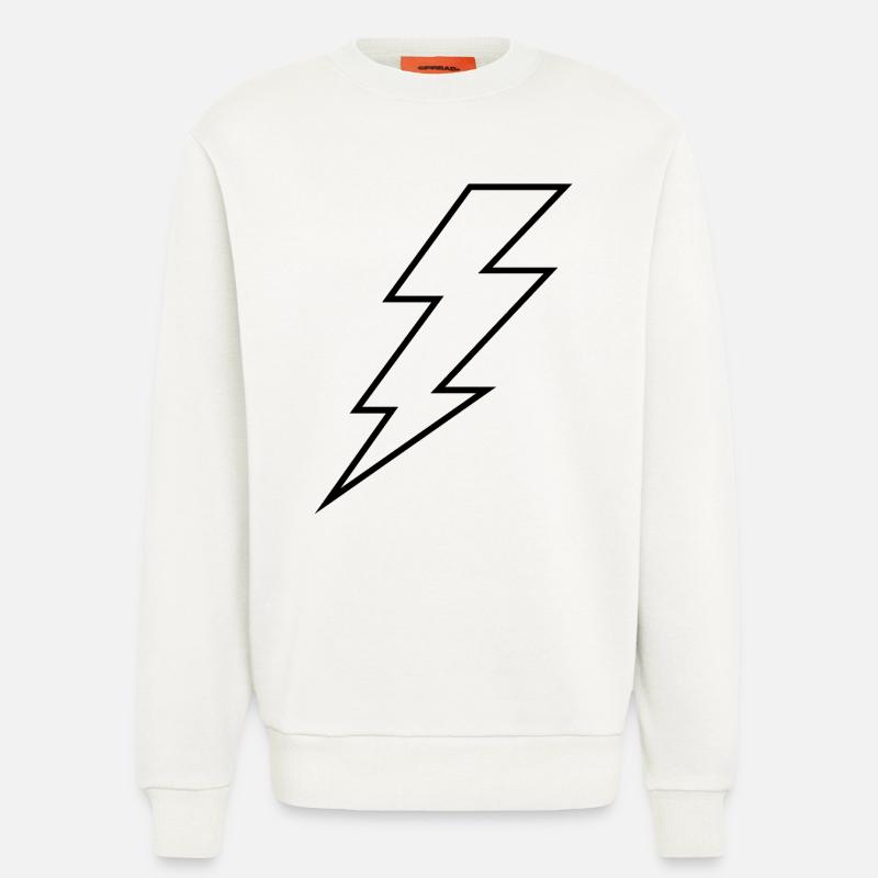Lightning bolt - Sweatshirt - made by SPREAD  - OFF WHITE