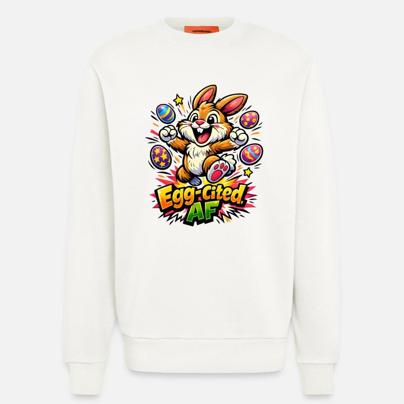 Bunny Bunny Spring Summer Easter Garden - Sweatshirt - made by SPREAD  - OFF WHITE
