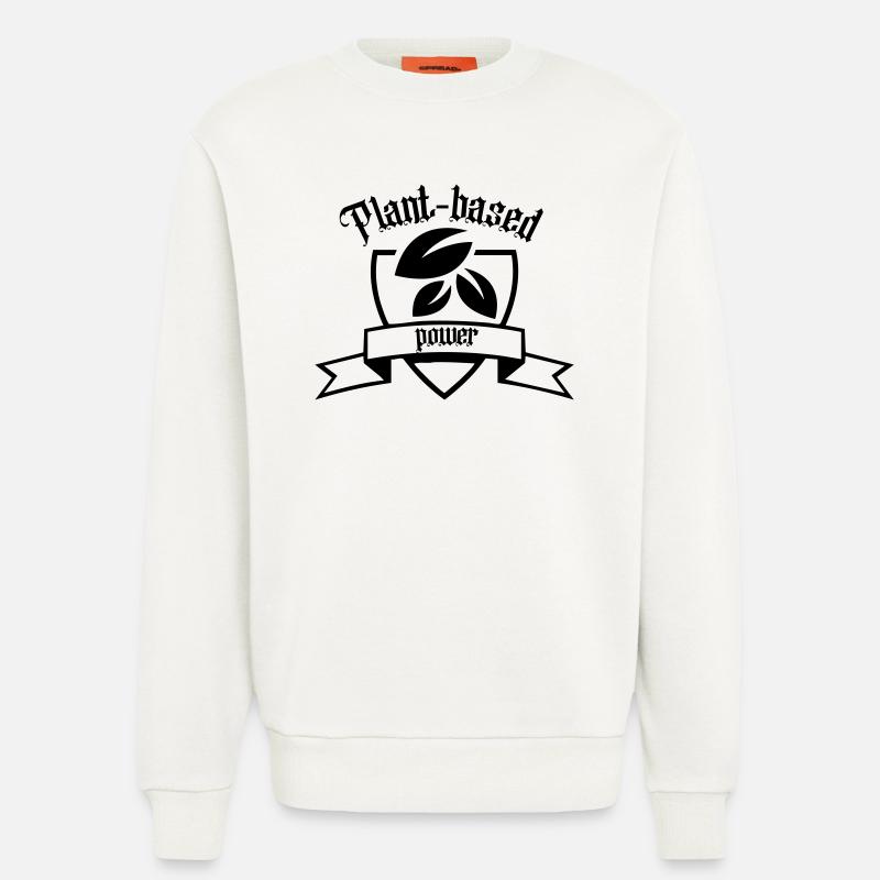 Plant-based power - Sweatshirt - made by SPREAD - OFF WHITE