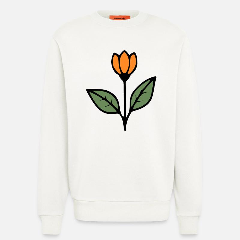  Blume Tulpe Blumen Blüte Geschenkidee Mutter  - Sweatshirt - made by SPREAD  - OFF WHITE