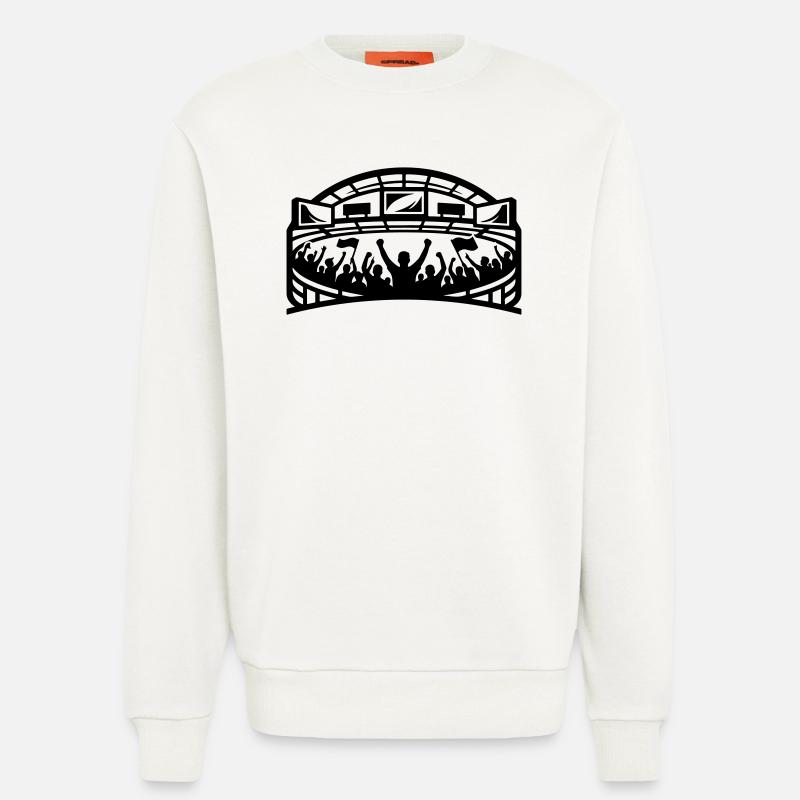 Stadium Fans Silhouette - Sweatshirt - made by SPREAD  - OFF WHITE