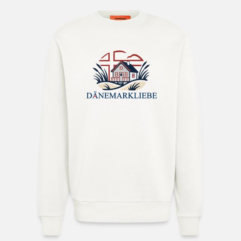 Dänemarkliebe - Ein Statement mit Aussagekraft - Sweatshirt - made by SPREAD  - OFF WHITE