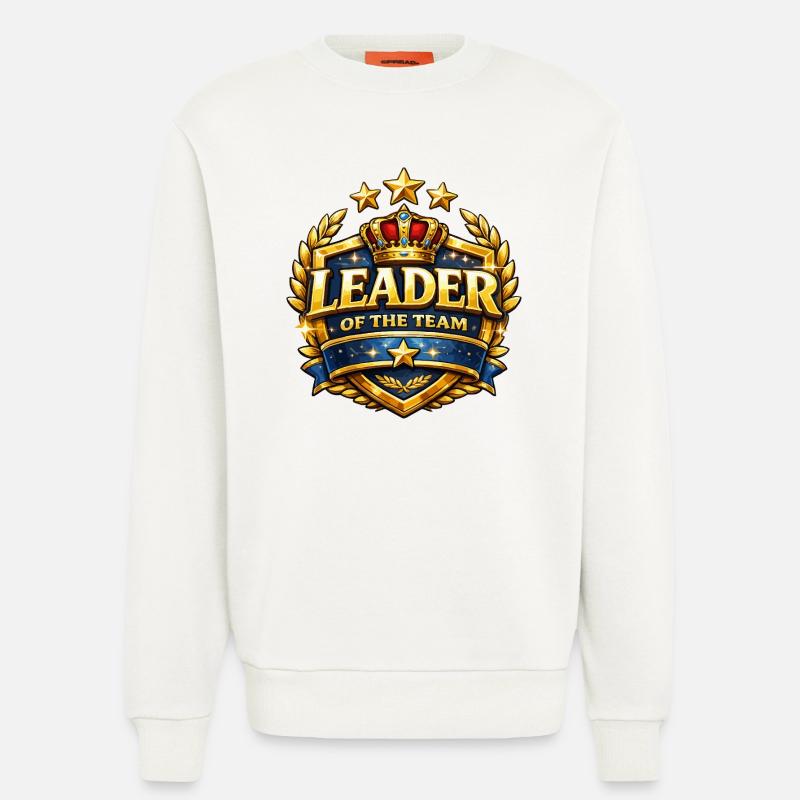 Chef de l’équipe Crown Badge - Sweat bio décontracté fabriqué en UE - OFF WHITE
