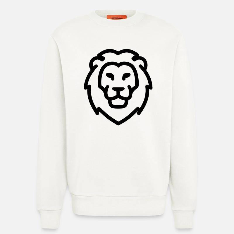 Löwe - Sweatshirt - made by SPREAD  - OFF WHITE