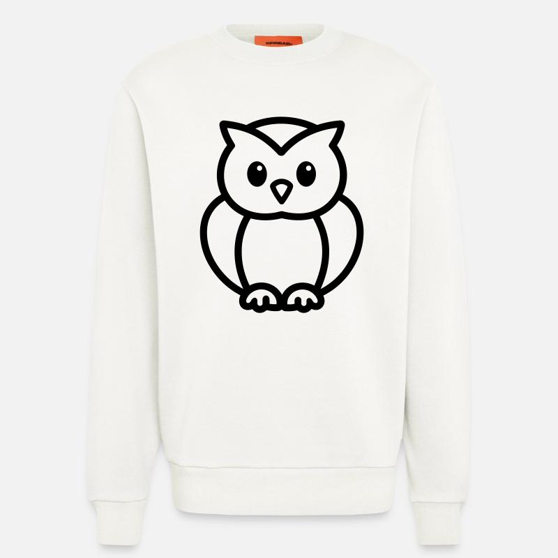 Eule - Sweatshirt - made by SPREAD  - OFF WHITE