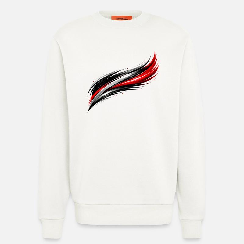 Sportliches Trikot Design Dynamischer Effekt - Sweatshirt - made by SPREAD  - OFF WHITE