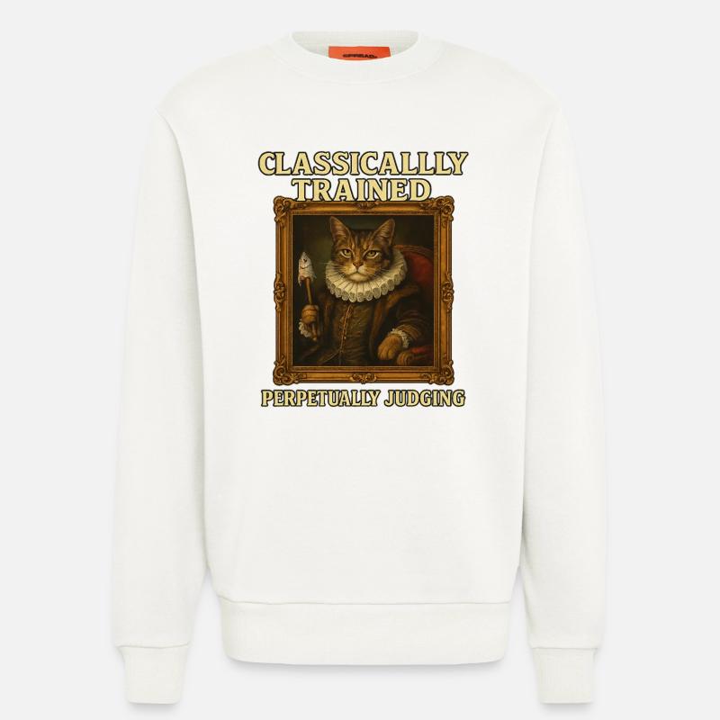 Classically Trained Perpetually Judging Renaissanc - Sweatshirt - made by SPREAD  - OFF WHITE