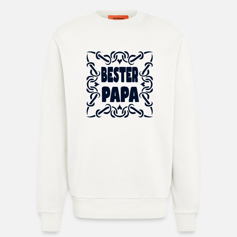 KOMPLIMENTE BESTER PAPA - Sweatshirt - made by SPREAD  - OFF WHITE