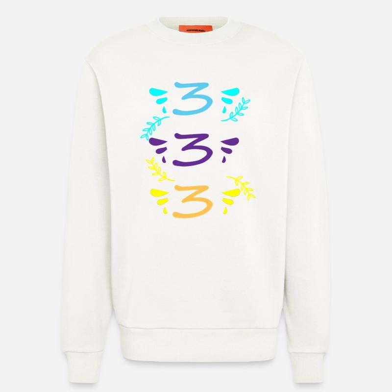 drei oder dreihundertdreiunddreißig - Sweatshirt - made by SPREAD  - OFF WHITE