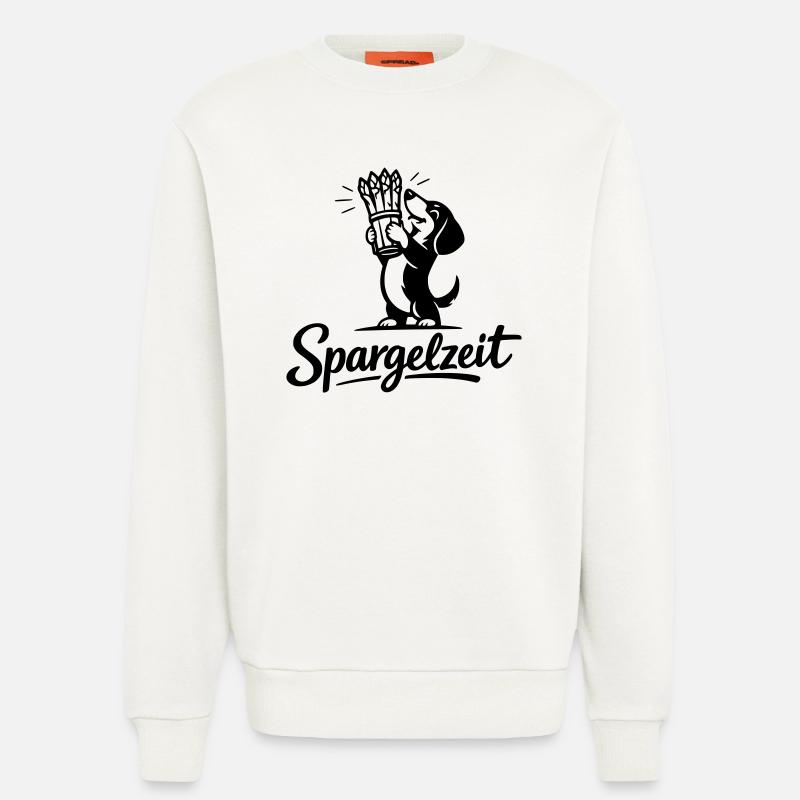 Spargel Essen Spargelzeit Saison Dackel - Sweatshirt - made by SPREAD  - OFF WHITE
