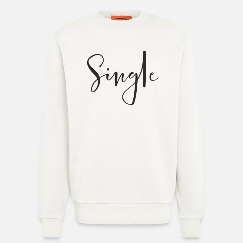 Single – Cool Statement Text Design - Sweatshirt - made by SPREAD  - OFF WHITE