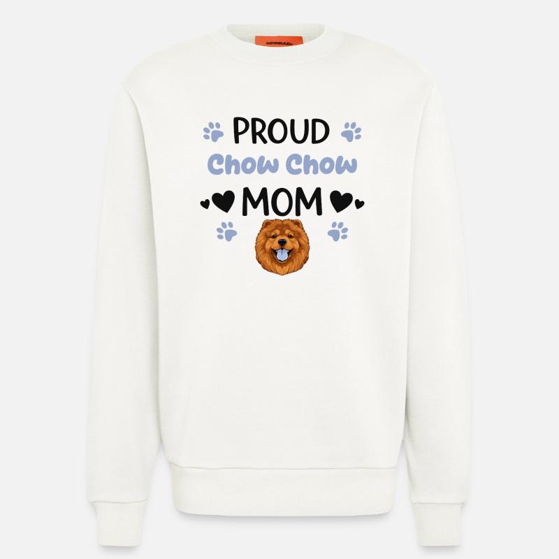 Stolze Chow Mutter, Chow-chow - Sweatshirt - made by SPREAD  - OFF WHITE
