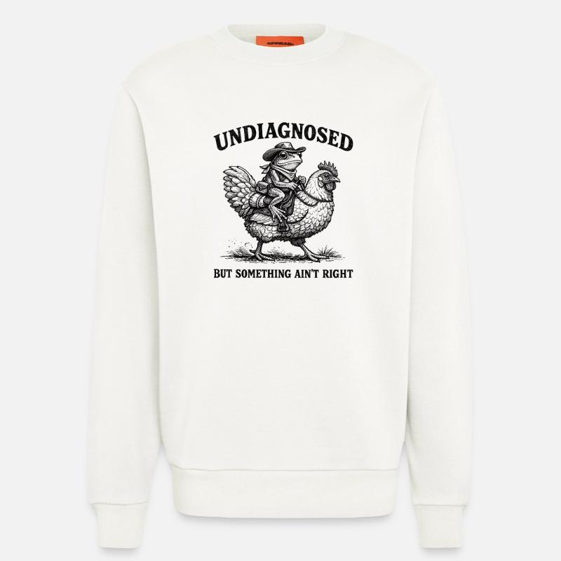 Not diagnosed, but something is wrong - Sweatshirt - made by SPREAD - OFF WHITE