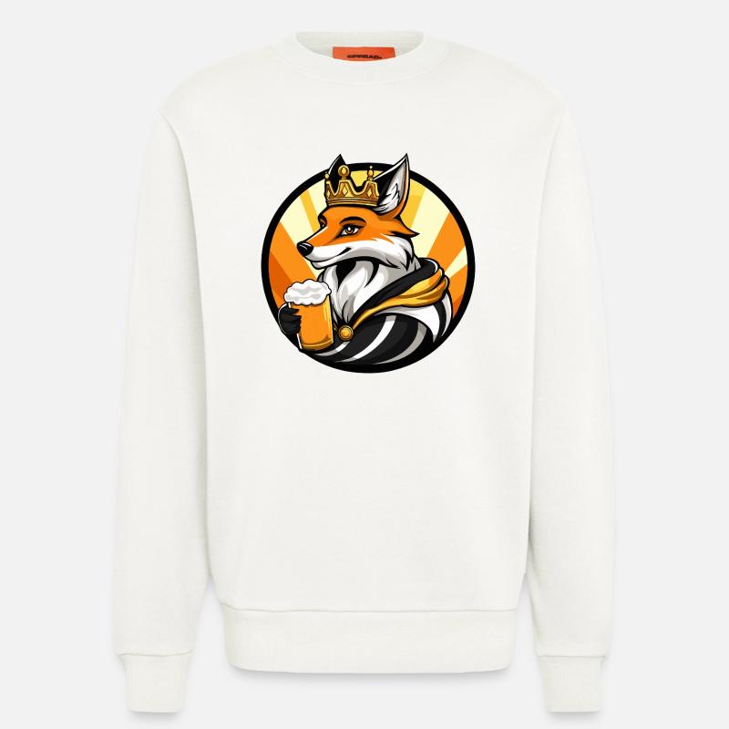 Fuchs Bier Lustig - Sweatshirt - made by SPREAD  - OFF WHITE
