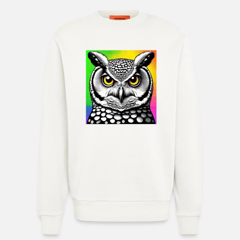 Eule - Sweatshirt - made by SPREAD  - OFF WHITE
