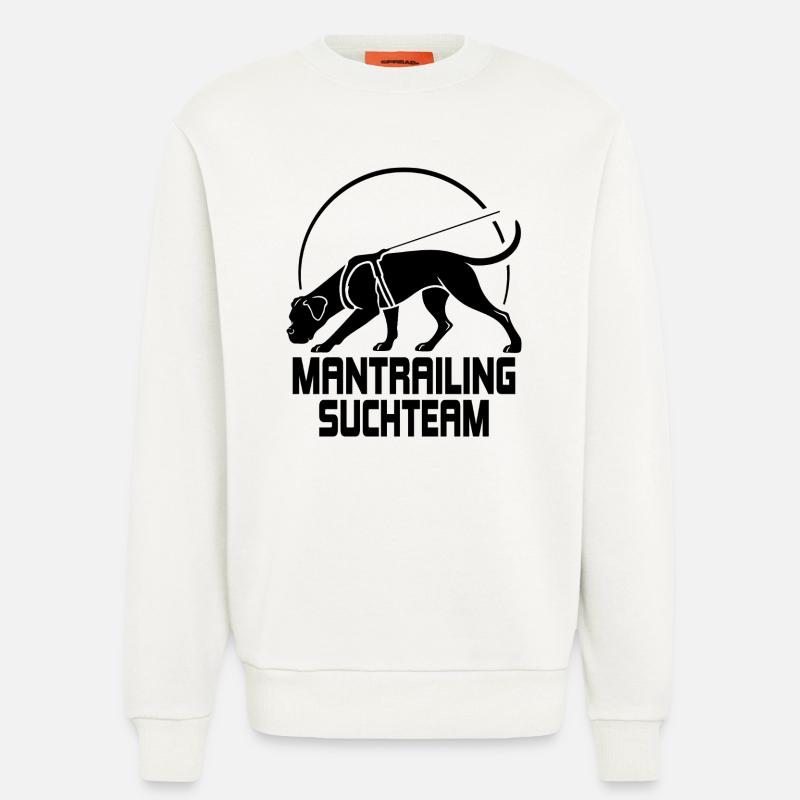 Boxer Mantrailing Suchteam Hunde Wilsigns - Sweatshirt - made by SPREAD  - OFF WHITE