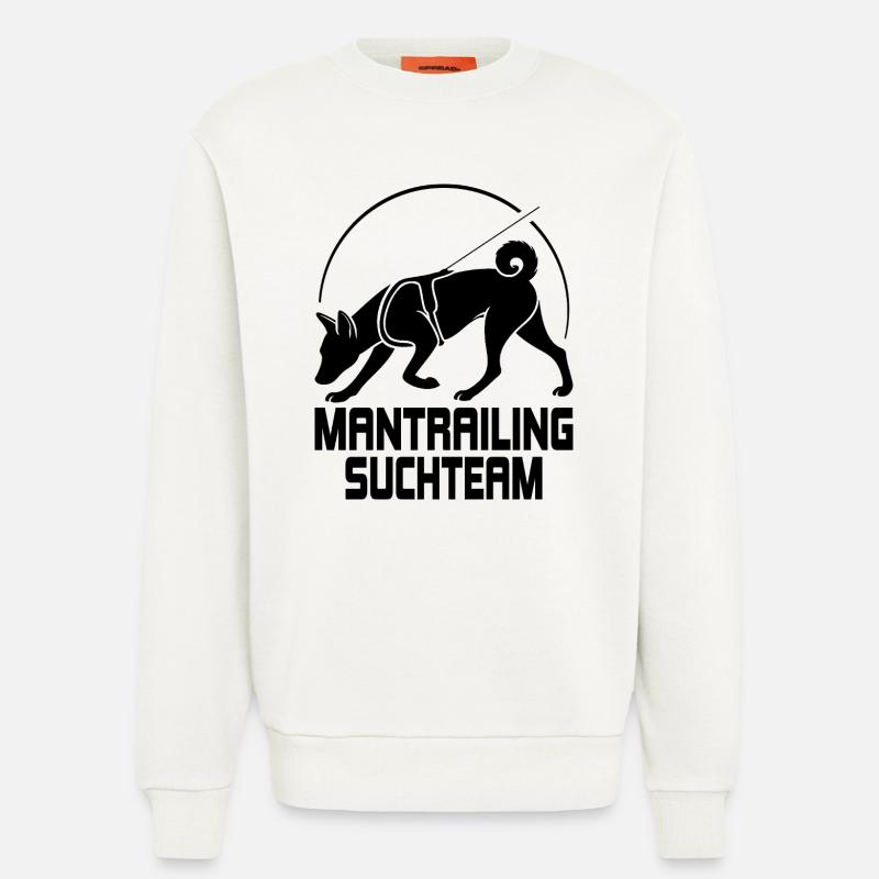 Basenji Mantrailing Suchteam Hunde Wilsigns - Sweatshirt - made by SPREAD  - OFF WHITE