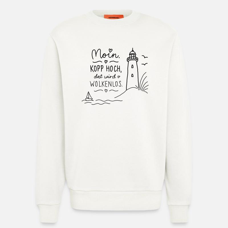 Moin Kopp high cloudless - Sweatshirt - made by SPREAD  - OFF WHITE