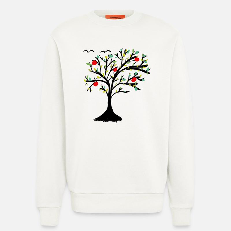 Apfelbaum Baum Garten Apfel  - Sweatshirt - made by SPREAD  - OFF WHITE