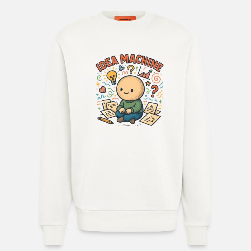 Idea Machine: Creative Brain Game - Sweatshirt - made by SPREAD - OFF WHITE