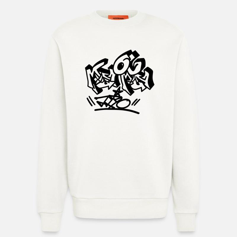 Explosive Graffiti Buchstaben - Sweatshirt - made by SPREAD  - OFF WHITE