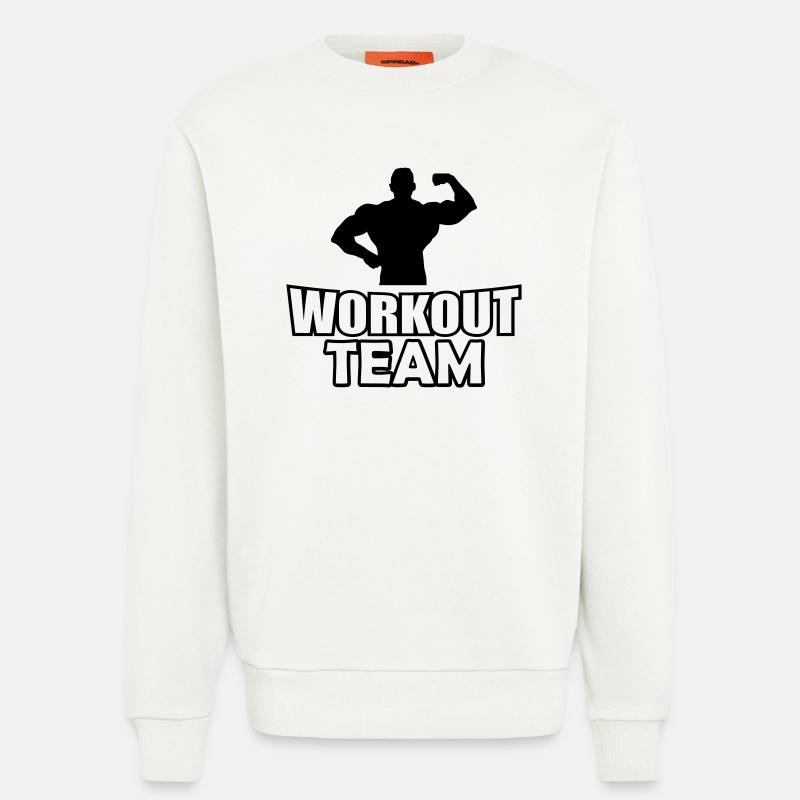 Workout Team - Sweatshirt - made by SPREAD  - OFF WHITE
