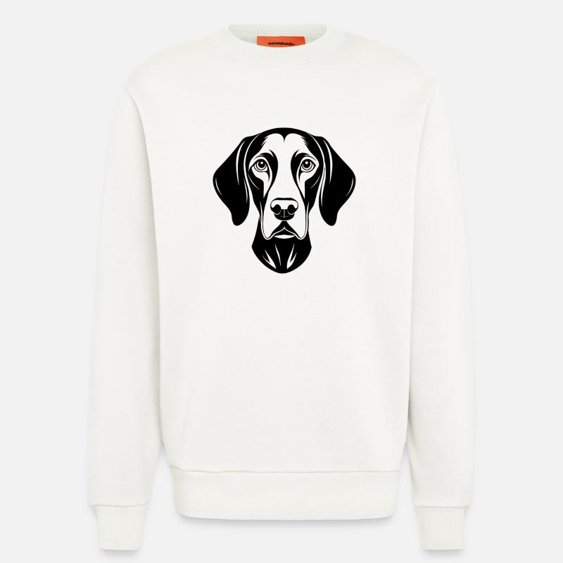 Deutscher Kurzhaar-Pointer - Sweatshirt - made by SPREAD  - OFF WHITE