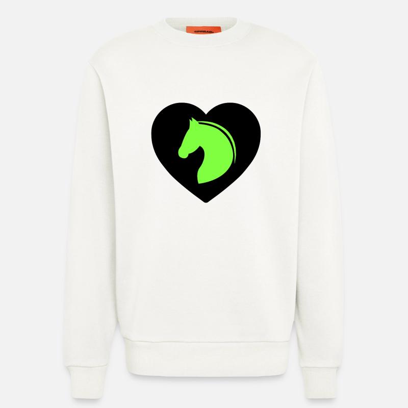 Pferde - Sweatshirt - made by SPREAD - OFF WHITE