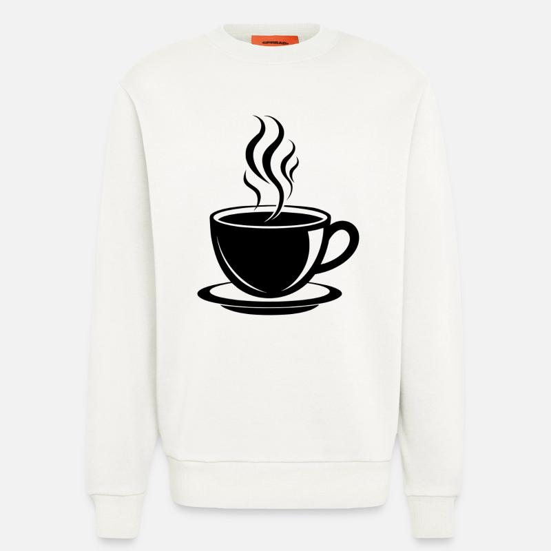Kaffeetasse - Sweatshirt - made by SPREAD  - OFF WHITE