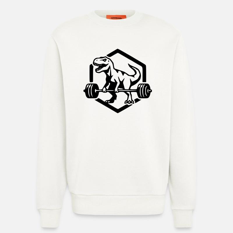 T-Rex - Sweatshirt - made by SPREAD  - OFF WHITE