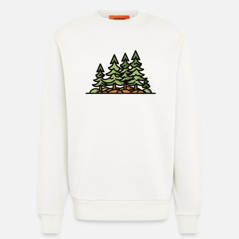 Forest Trees - Sweatshirt - made by SPREAD - OFF WHITE