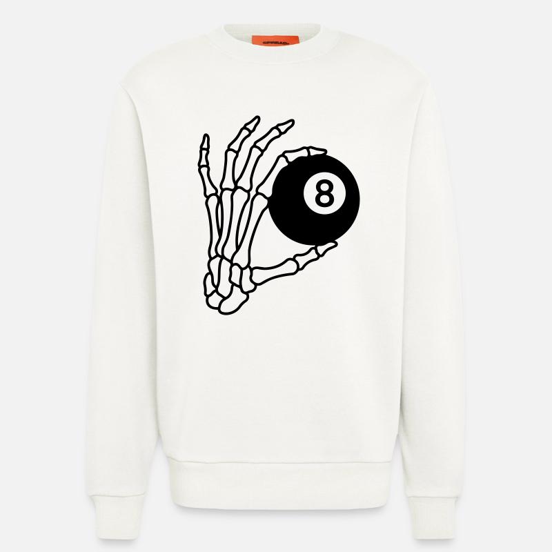 Billard - Sweat bio décontracté fabriqué en UE - OFF WHITE