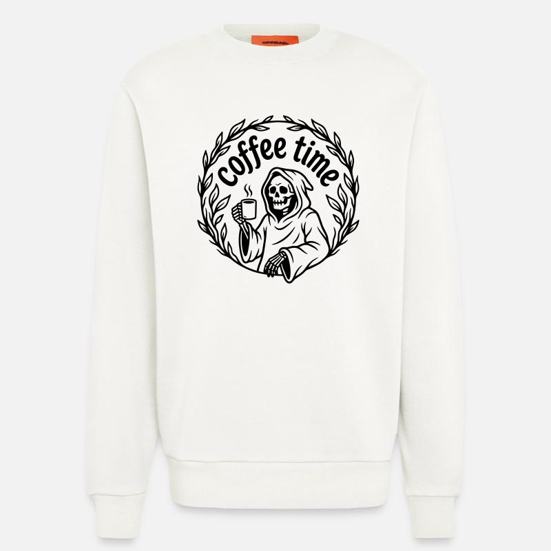 Kaffeezeit - Sweatshirt - made by SPREAD  - OFF WHITE