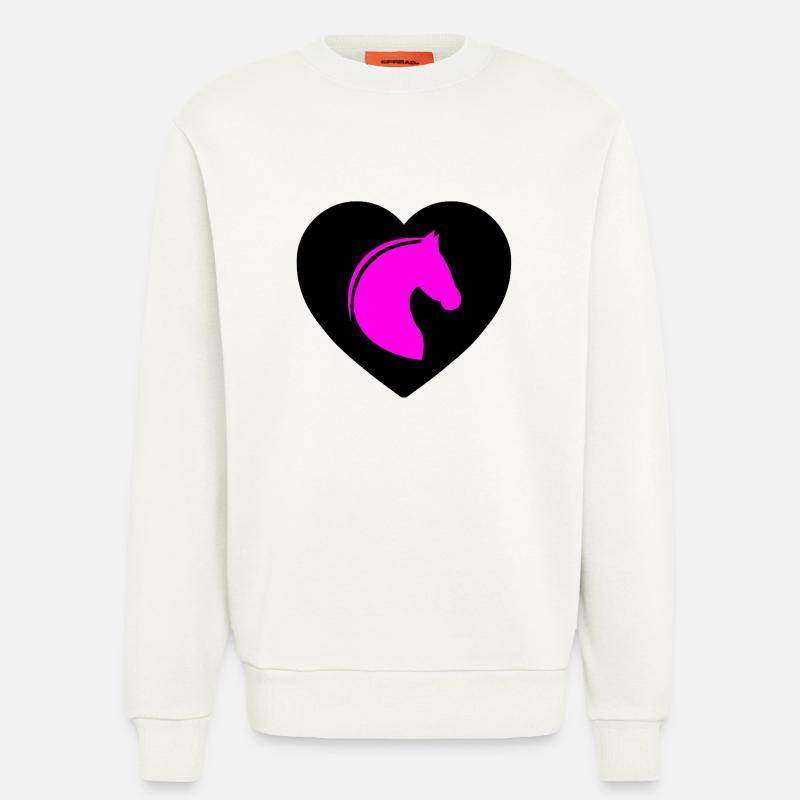 Pferde - Sweatshirt - made by SPREAD  - OFF WHITE