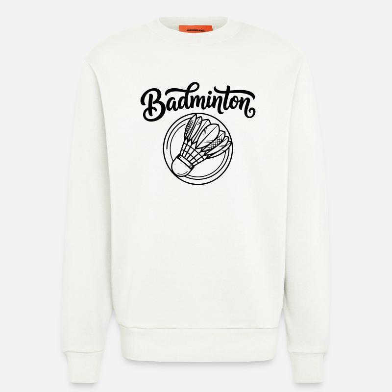 badminton - Sweatshirt - made by SPREAD  - OFF WHITE