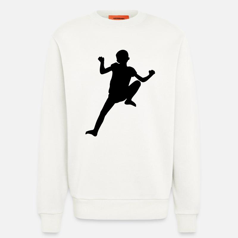 Spider Climber Boy – Climbing Adventure - Sweatshirt - made by SPREAD  - OFF WHITE