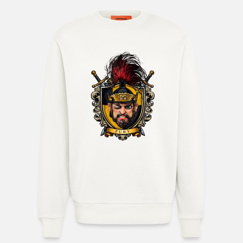 Fury Shield Warrior Crest - Sweatshirt - made by SPREAD  - OFF WHITE