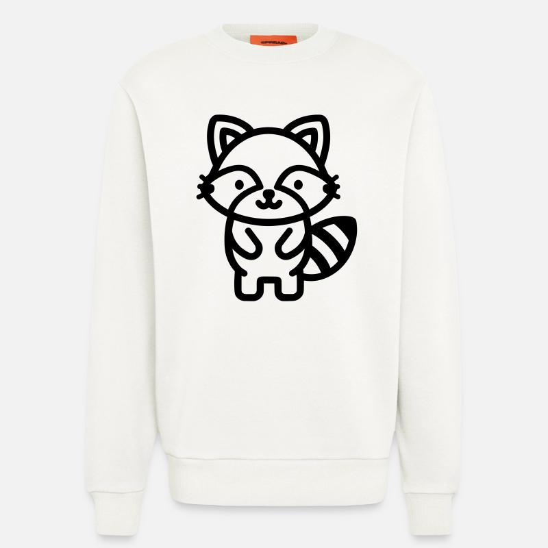 Waschbär - Sweatshirt - made by SPREAD - OFF WHITE