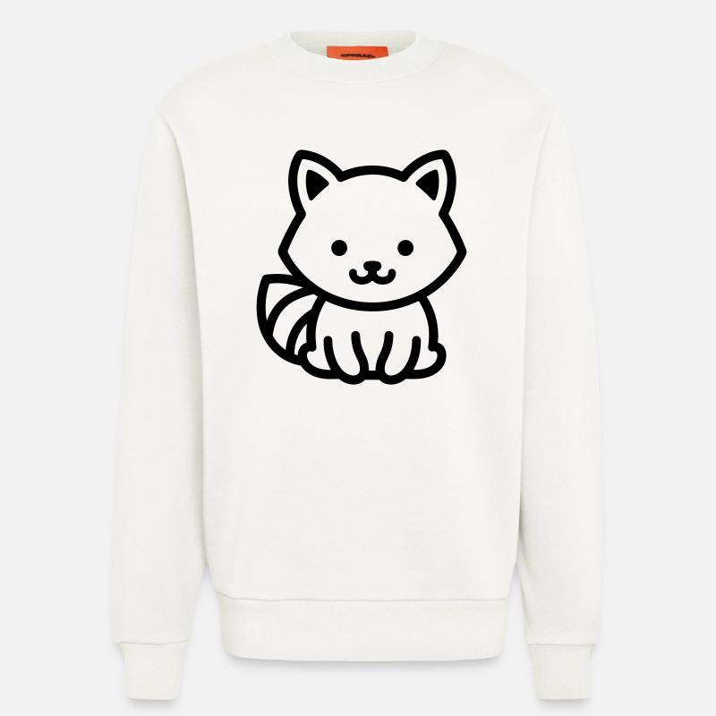 raton laveur - Sweat bio décontracté fabriqué en UE - OFF WHITE