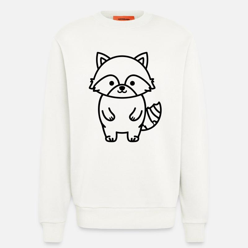 Waschbär - Sweatshirt - made by SPREAD  - OFF WHITE
